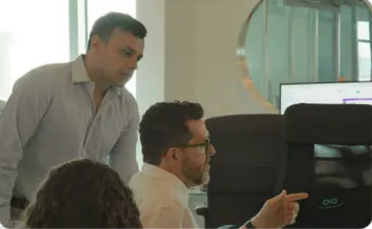 Team collaborating